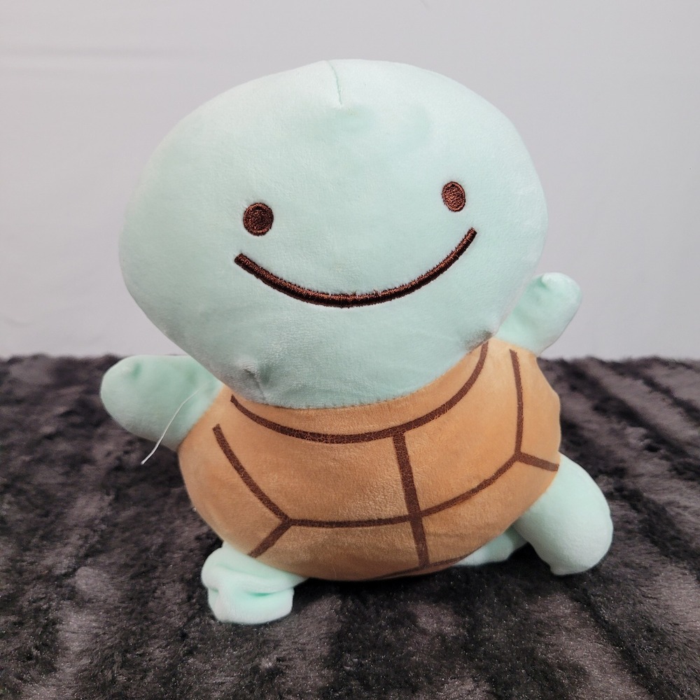 Pokemon Center 2006 Ditto as Squirtle Reversible Plush Mint Green Purple Plushie